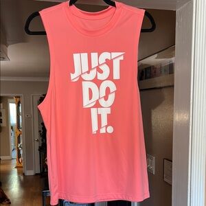 Nike Pink Jersey Top with Breathable Fabric